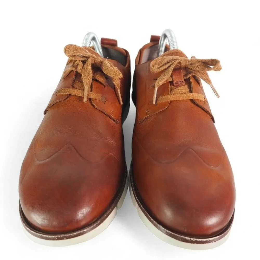 Clarks‎ Trigen Wing Tip Leather Casual Lace-up Oxfords Brown 21951 Men's 8M